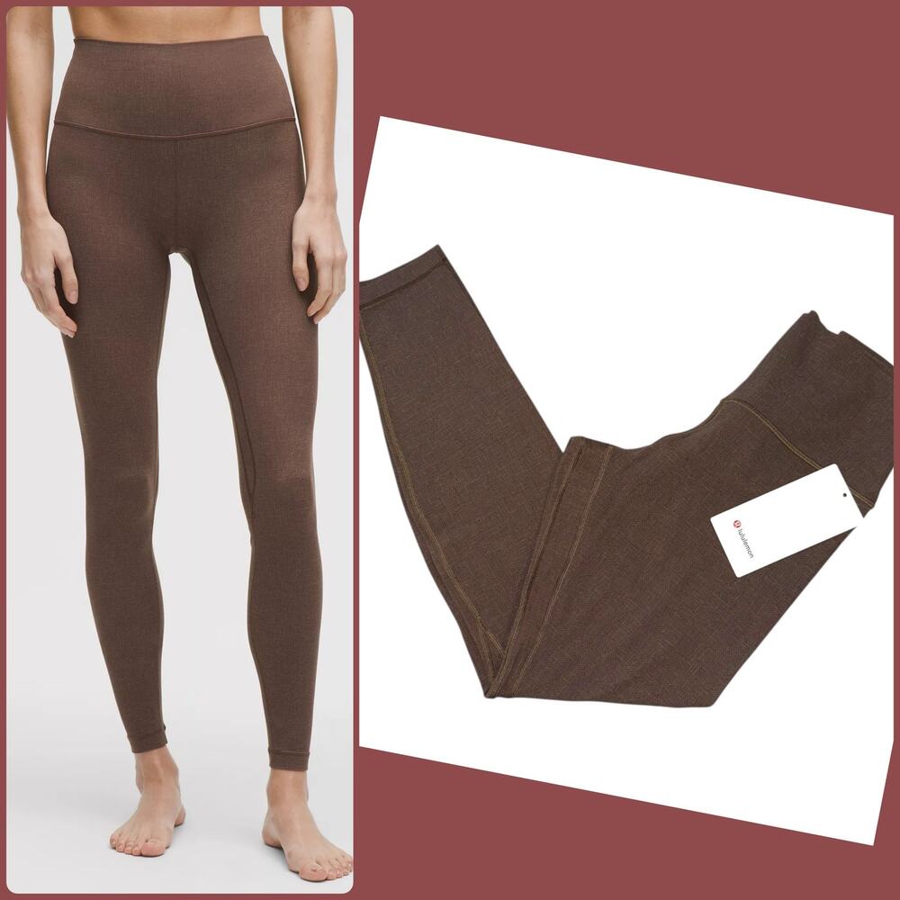 lululemon athletica Brown High-Rise Seamless Leggings